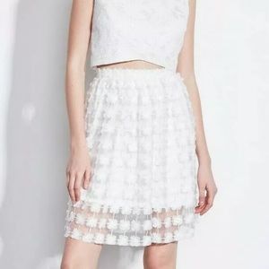 Ali & Jay White Flower Lace Skirt
